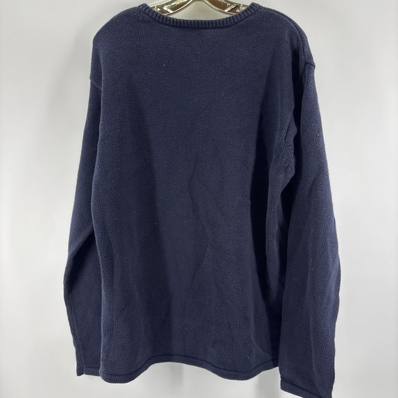 Polo Ralph Lauren | Navy Blue American Flag Sweater | 100% Cotton | Large - Picture 7 of 7